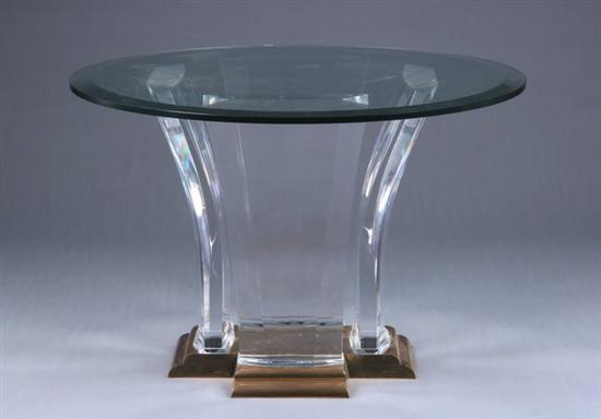 JEFFERY BIGELOW CLYDE S CENTER TABLE late 20th century glass