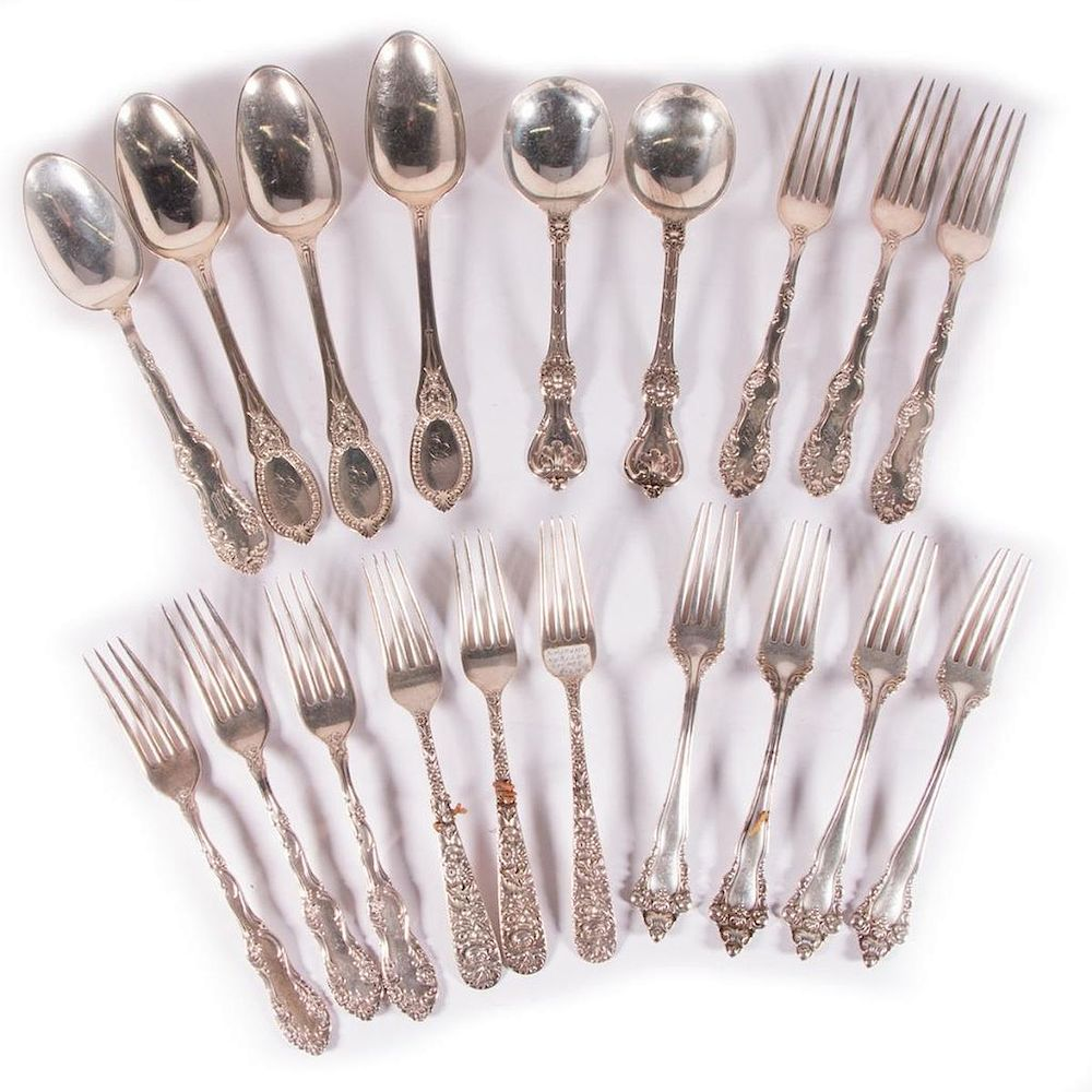 Mixed Sterling Group of Flatware Mixed lot of Sterling Flatware