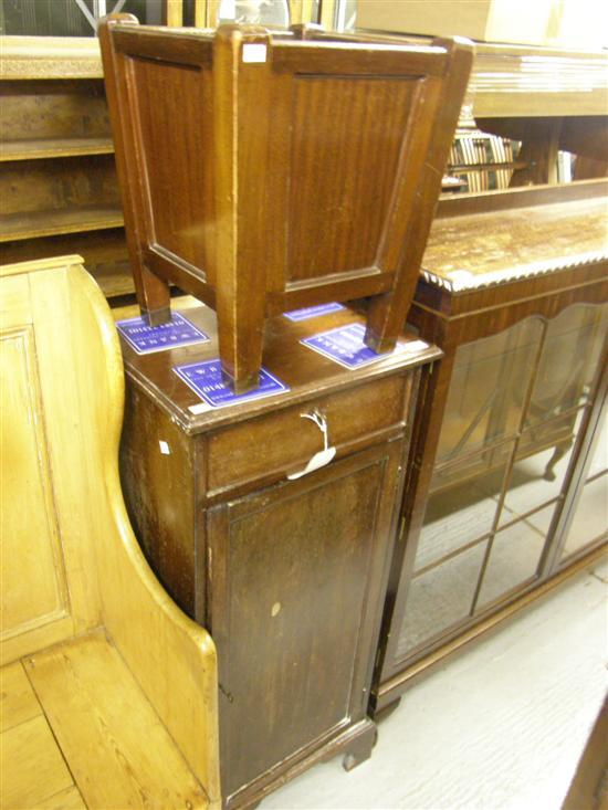 Mahogany cabinet and mahogany planter