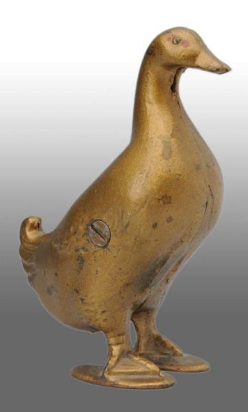 Cast Iron Duck Bank Still Bank Description Manufactured by A