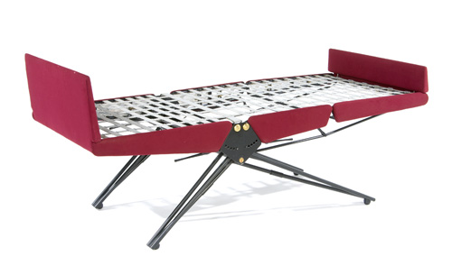 OSVALDO BORSANI TECNO L 77 single adjustable bed on iron