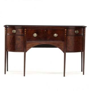 New England Hepplewhite Inlaid Butler s Sideboard late 18th century