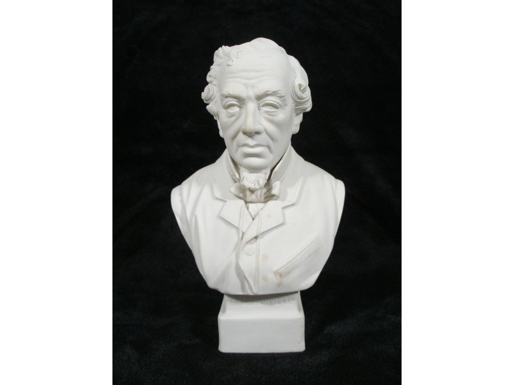 Parian Bust of Disraeli by Robinson Leadbeater fine quality parian