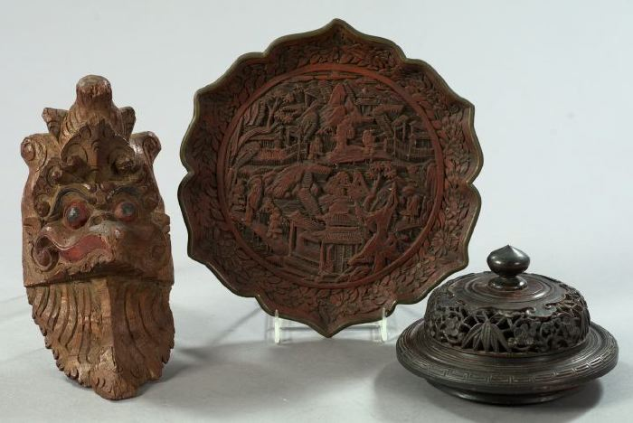 Group of Three Oriental Items consisting of a Kuang Hsu