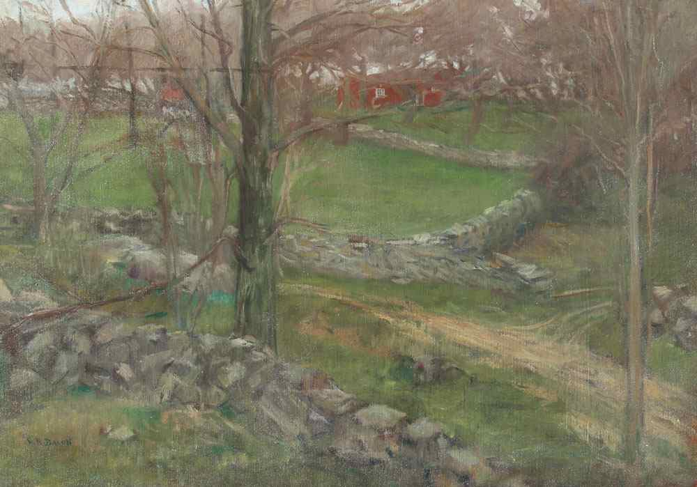 BACON Charles Roswell American 1868 1913 Country Estate View Through