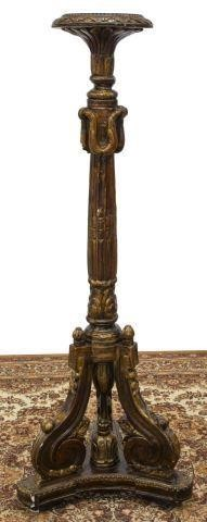 French style parcel gilt pedestal late 20th c circular top