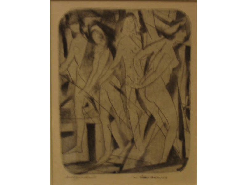 ARTHUR BOWEN DAVIES AMERICAN 1862 1928 Four Nude Female Figures
