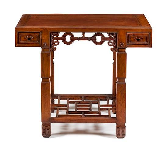A Huanghuali Altar Table Height 28 x widht 32 1