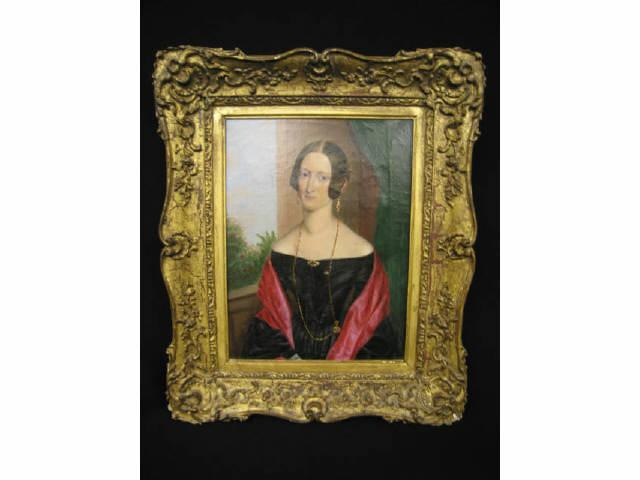 1840 Portrait of a Lady oil on canvas Mrs Gante