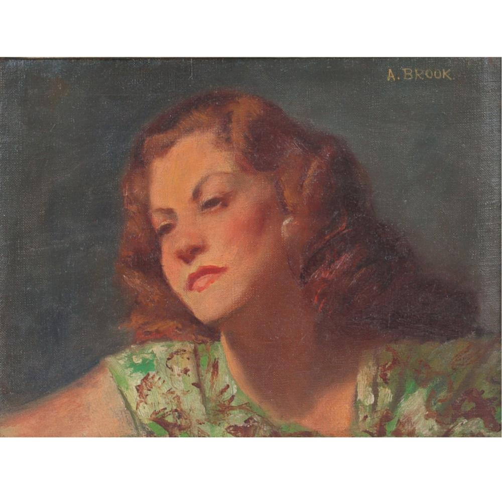Alexander Brook New York Georgia 1898 1980 Anna Oil on