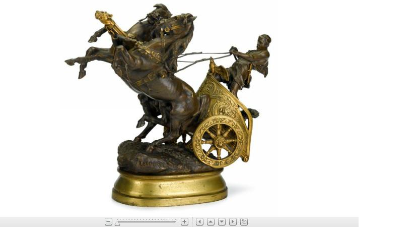 Prosper LeCourtier French 1851 1924 charioteer dated 1904