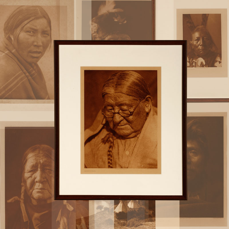 Nine Edward S Curtis Native American Photogravures Nine Edward S