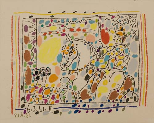 PABLO PICASSO Picador II Color lithograph 1961 200x260 mm 7