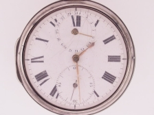 218 Ademson Liverpool calendar verge fusee silver pair case face