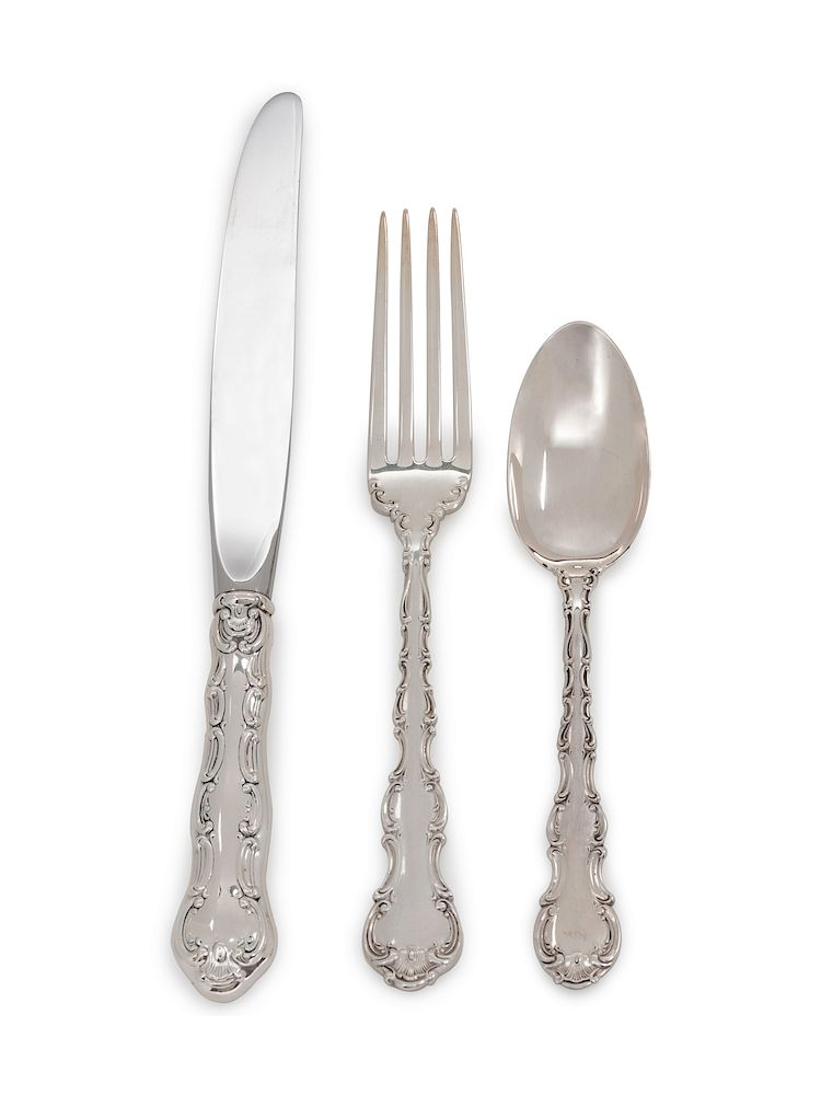 An American Silver Partial Flatware Service Gorham Mfg Co Providence