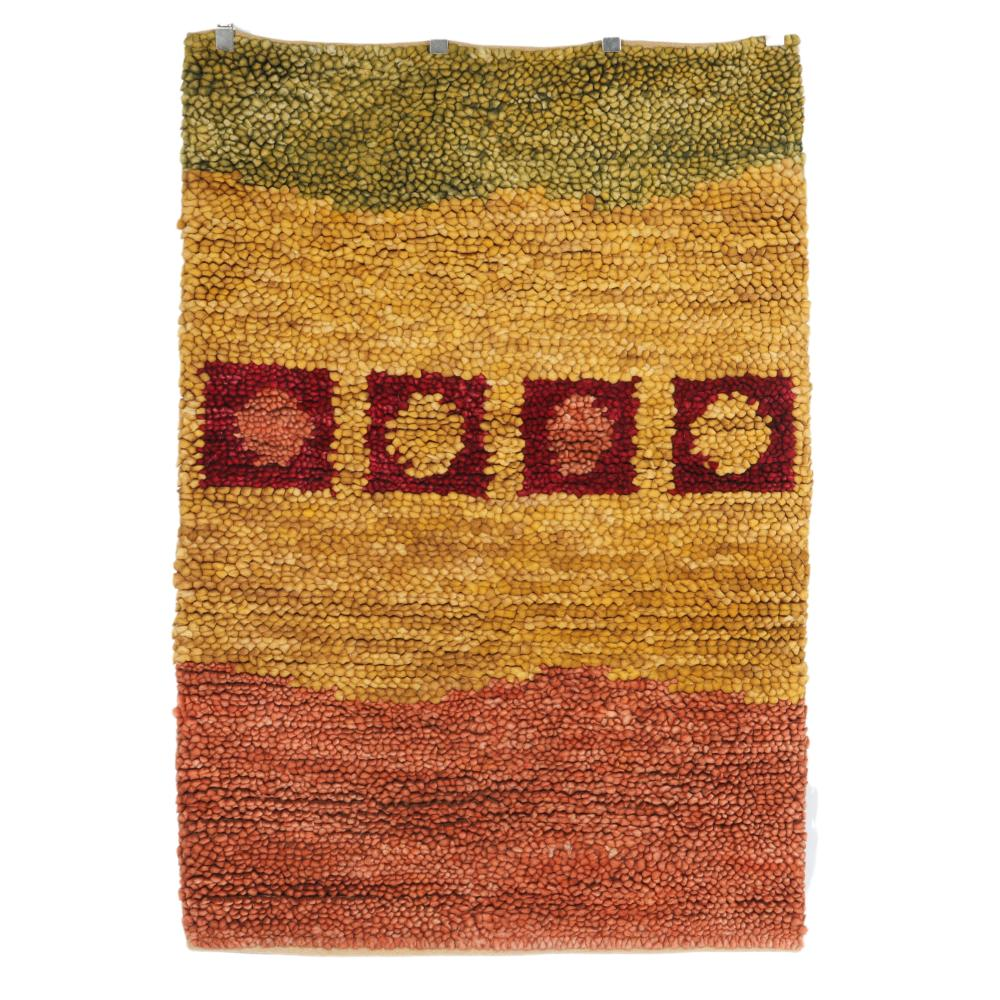FEIZY RUGS MODERN GEOMETRIC HAND TUFTED WOOL AREA RUG IN