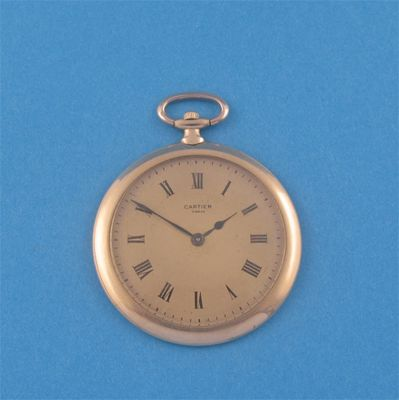 Cartier Paris A 14ct gold keyless lever dress watch the