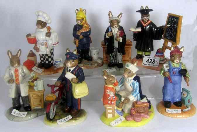 Royal Doulton Bunnykins Figures from the Professions Series comprising Barrister