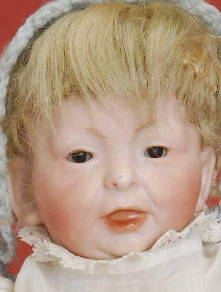 Glass Eyed Kaiser Baby Germany ca 1910 unmarked bisque socket