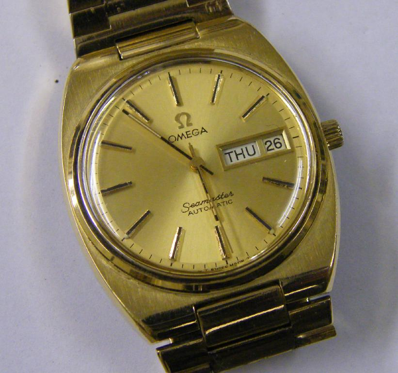 Omega 1970 s Seamaster automatic gold plated gentleman s wristwatch