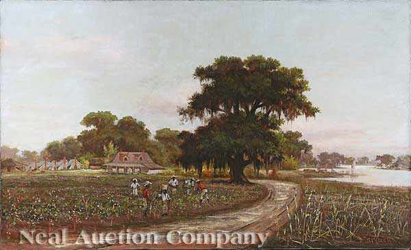 William Henry Buck American New Orleans 1840 1888 Picking Cotton