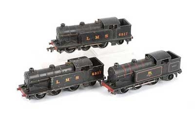 Hornby Dublo 3 rail a trio of unboxed 0 6