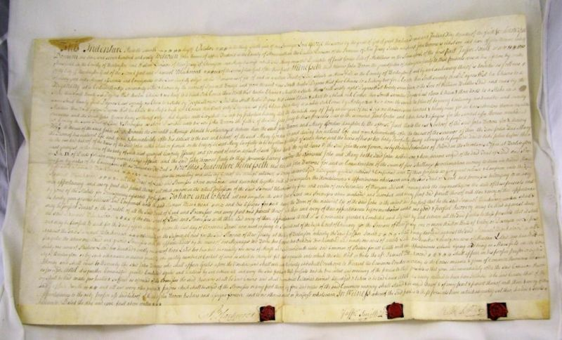 Robert H Morris 1760 Indenture Robert Hunter Morris 1700 1764