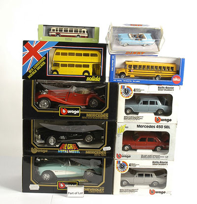 Bburago Dinky a group of 4 x 1 18th scale
