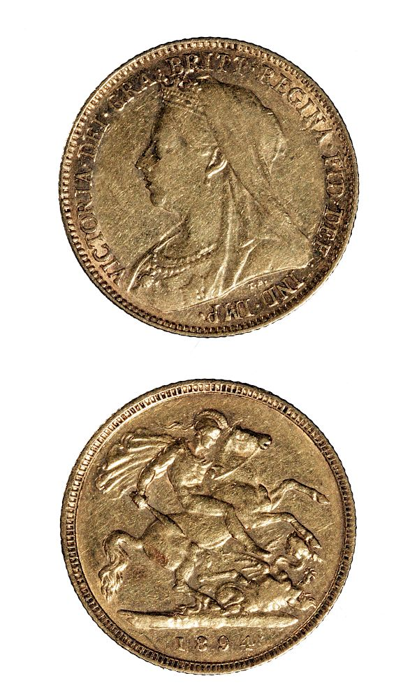 Great Britain Victoria 1894 Gold Sovereign 3 9 g Great