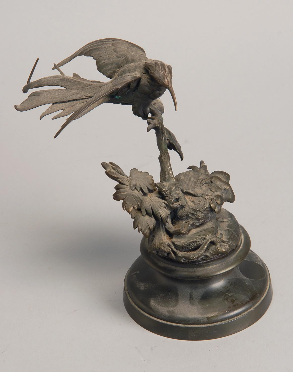 LATE 19TH CENTURY ANIMALI RE BRONZE depicting a bird in