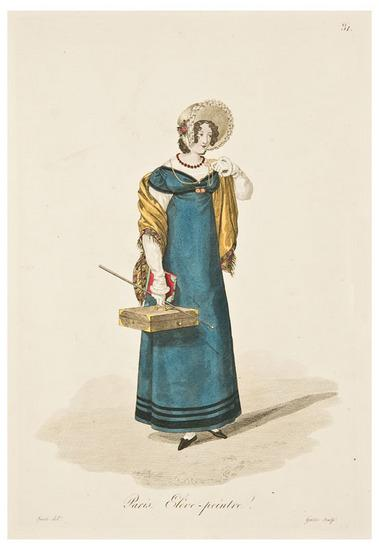 FRANCE Louis Marie LANT Costumes Parisiens Paris c 1824 4to