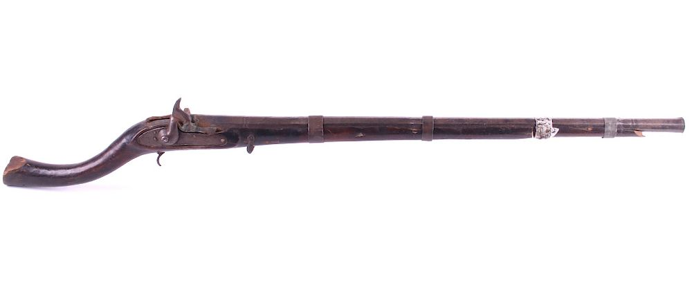 Middle Eastern Percussion Camel Musket Rifle 19th The lot features