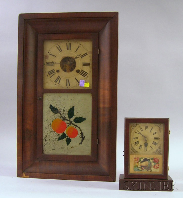 Ogee Clock and a Grain Painted Cottage Clock ogee with