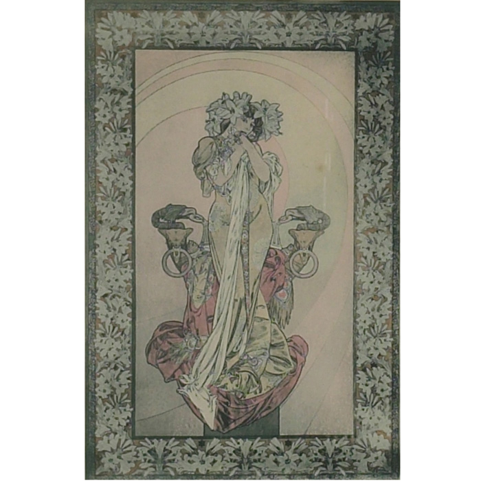 Alphonse Mucha French 1860 1939 Panneau d eacute coratif lsquo