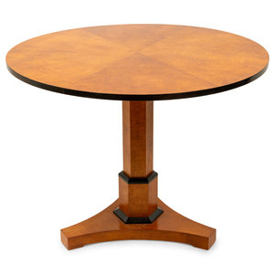 A Biedermeier Style Part Ebonized Center Table 20th Century height