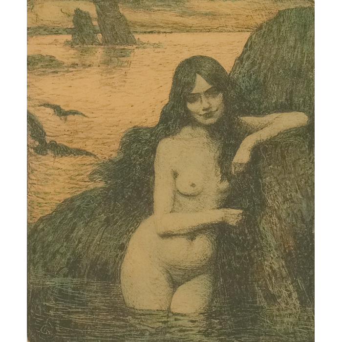 Charles Francois Prosper Guerin French 1875 1939 Sirene 1899 lithograph