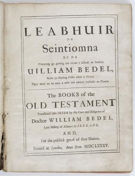 Bible in Gaelic Bedel William trans Leabhuir na Seintiomna The