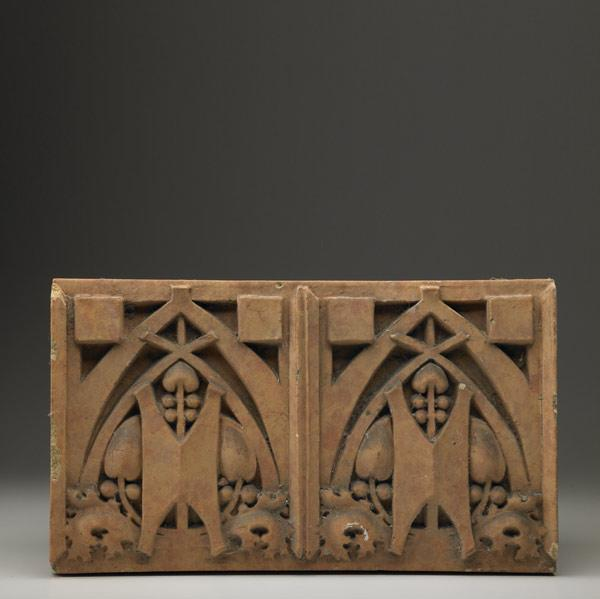GEORGE ELMSLIE Architectural terra cotta block from the Thomas A