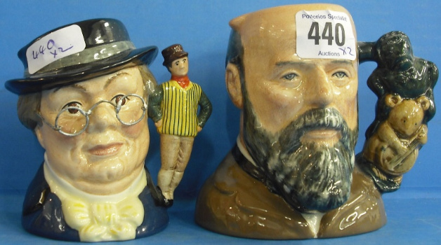 Royal Doulton Small Character Jugs Mr Pickwick D7025 And George
