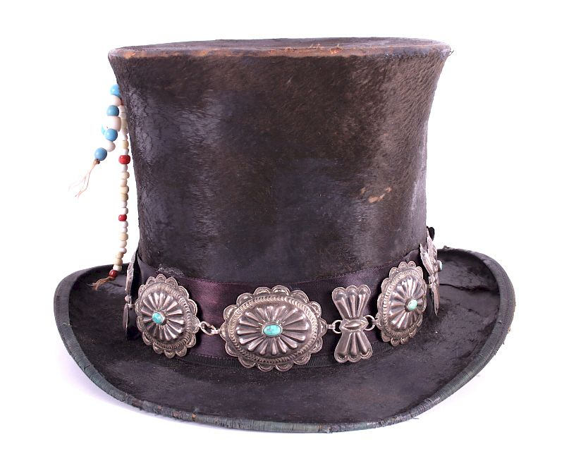 Navajo Native American Concho Top Hat Included in this lot