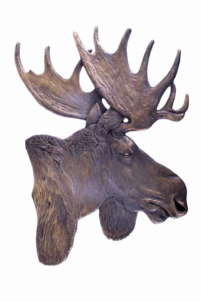 Rick Rowley Original Moose Bronze Sculpture For your consideration is