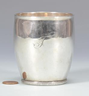 Mississippi Coin Silver Beaker Natchez Mississippi coin silver beaker with