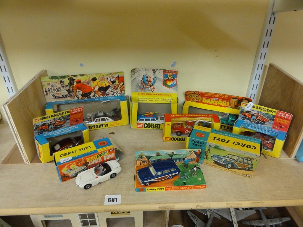 An interesting collection of 1960s and 70s themed Corgi cars