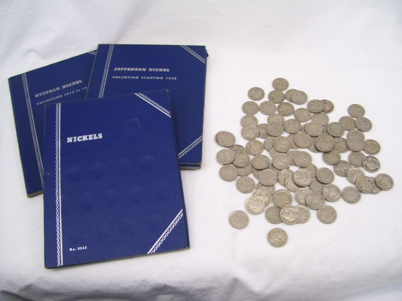 Buffalo Jefferson Nickel Lot Lot includes One partially filled blue