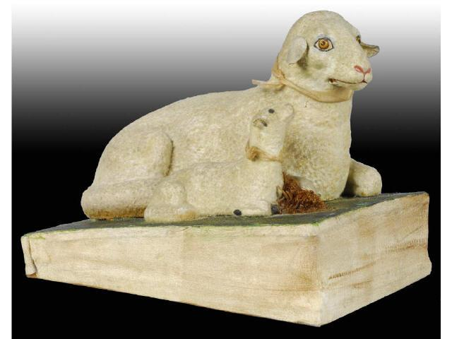 Early Sheep Squeeze Toy Description Composition Larger lamb squeaks and