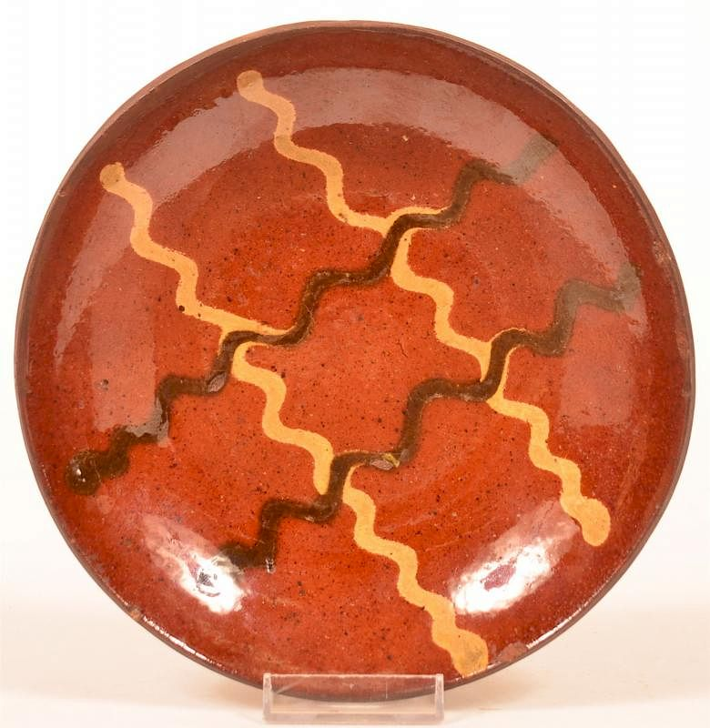 Willoughby Smith Womelsdorf Redware Plate Willoughby Smith Womelsdorf PA Redware
