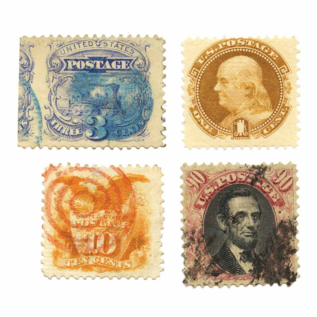 United States 1869 Issue 1c to 90c Complete set comprising