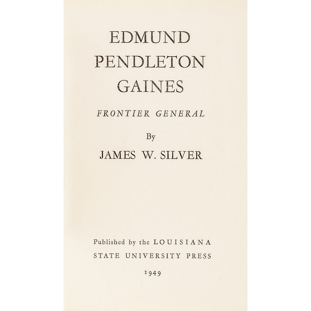 Major General Edmund Pendleton Gaines Archive Namesake of Gainesville Florida