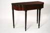 CARD TABLE Federalist Period New Jersey Solid Mahogany Game Table