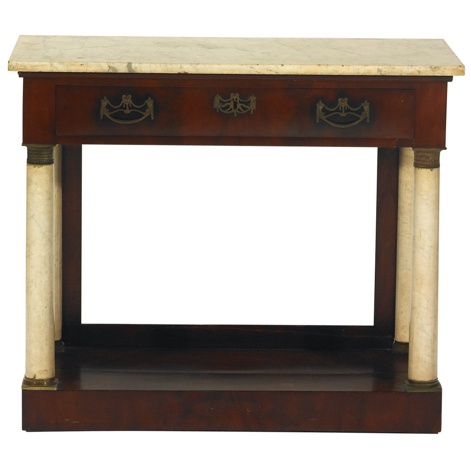 French Mahogany and Marble Pier Table early 19th century 37